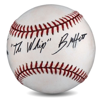 Warren Buffett Single Signed OML Selig Baseball (PSA/DNA)